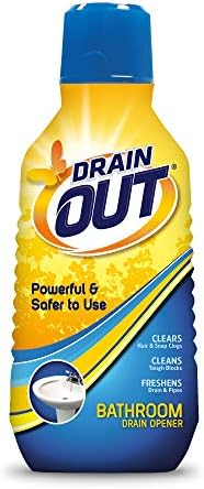 Drain OUT Bathroom Drain Cleaner, Hair & Soap Scum Clog Remover, Drain Opener (DOB06N)