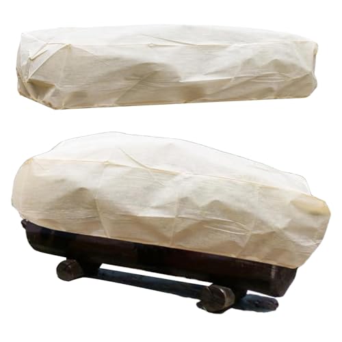 Protezione antigelo per Piante da Giardino in Vello - Coperture per Piante riscaldanti Invernali | Telo Orticolo Antigelo con Cerniera per Fioriere Rettangolari