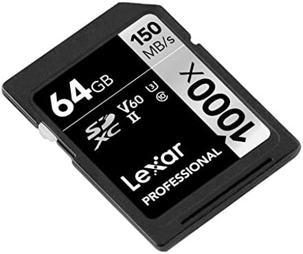 Lexar Professional 1000x 64GB SDXC UHS-II/U3 Card (LSD64GCRBNA1000)