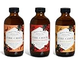 Hany's Harvest Fire Cider Sampler Pack, 8 oz Glass Bottles, All Natural Apple Cider Vinegar Wellness Tonic, Gluten-Free, Small-Batch, Handcrafted…