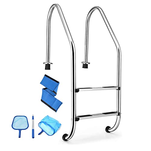 Escalera para piscina acero inox 304 antideslizante 200kg miniatura 1