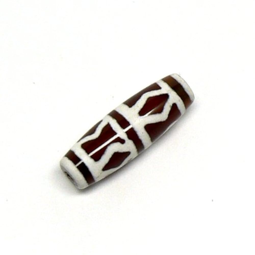 Amazon.co.jp: 天然石 チベット天珠 六眼金剛杵天珠（ブラウン系