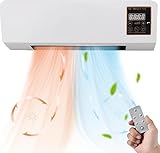 JISHOP Aire Acondicionado Portátil, aire frio y caliente, Máquina de Calentador de Aire Pequeño con Control Táctil de...