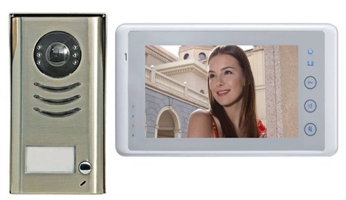 Video Door Phone Intercom System 7" LCD Color Touch Screen Monitor & Night Vision CCD Camera