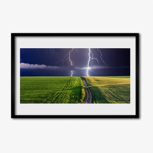 Cadre en MDF salon avec affiche encadrée photo 60x40 cm paysage cuisine murale