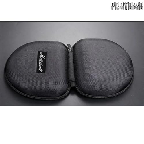 Image of Hard Eva Box Travel Carrying Bag Zipper Protective Pouch Cover Case Shockproof Storage Fits with USB Cable Compatible with Marshall Major 5 /4 /3 /2 Headphone (Black)