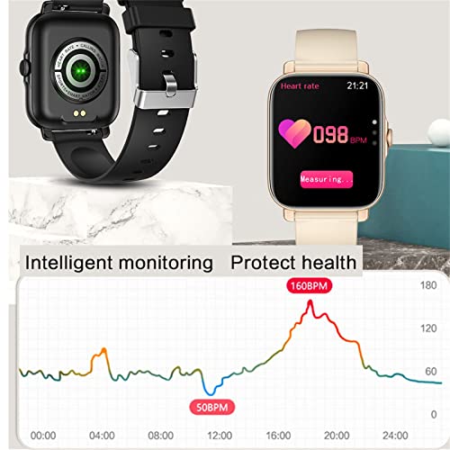 Gspmoly Smart Watch For Women Men, Metal Case Smart Watch 3D-Gsensor Fitness Multi-Function Long Standby Ip67 Waterproof Heart Rate Compatible Ios & Android, Gifts For Teens Family #TOP5