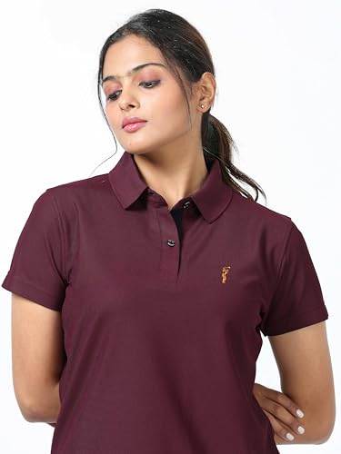 Image of STELLERS Women's Premium Polo T-Shirt, Regular Fit | Odour Resistant | Wrinkle Free | Quick Dry | Stretchable | Lightweight | Breathable | Sustainable | Anti-Static | Feather Touch Feel