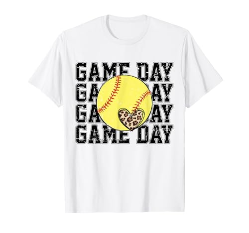 Giornata di gioco di softball, sport di squadra, supporto per tifosi allenatori Maglietta