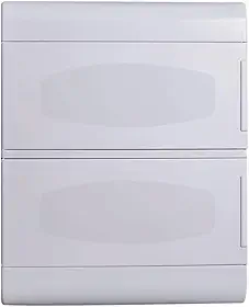 Quadro Embutir Ouro Box 24 Módulos Din Porta Opaca Steck Branco 24 Módulos