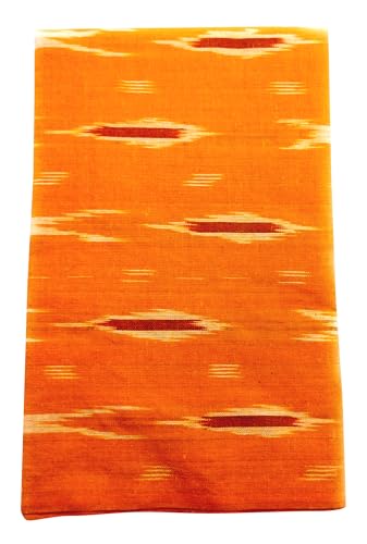 Image of Cotton Pochampally ikat unstitched blouse, Kurthi, long frock fabric material for women (1 meter, 2 meters & 3 meters)