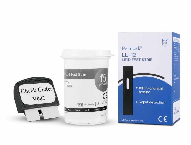 Home Lipid Test Strips for use ONLY on the MillerMed PalmLab for TC, HDL, LDL, Triglycerides x 15 including pipettes