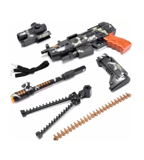 Shanzu Revolving Machine Gun Toy with Stand and Carry Strap