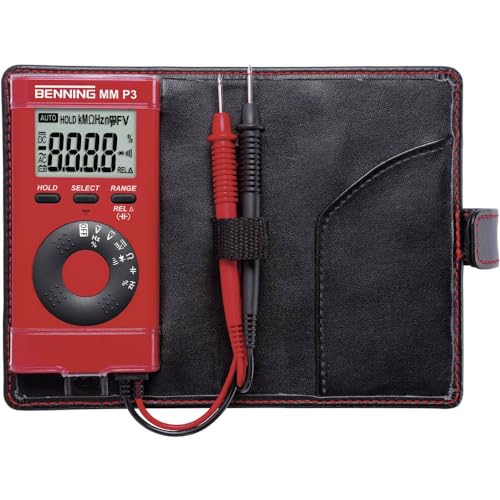 BENNING 044084 MM P3 Digital-Multimeter im Pocketformat, Rot
