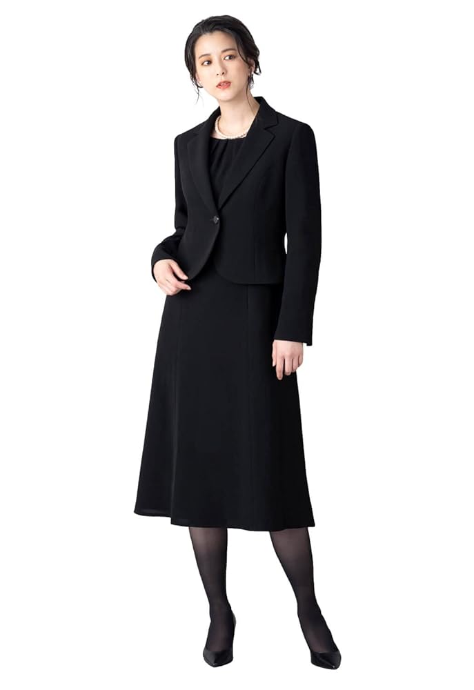 ルルコLurco ブラックフォーマル 喪服 アンサンブル ワンピースブラック Amazon.co.jp: (ルルコ)Lurco ブラックフォーマル 喪服