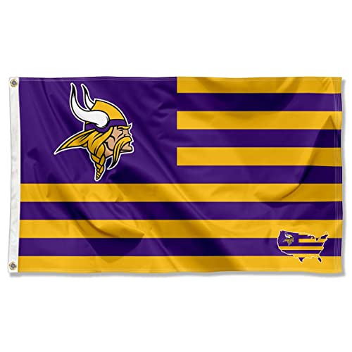 Drapeau Minnesota Vikings USA WinCraft avec œillets métalliques