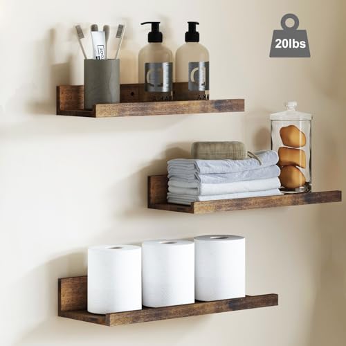 image for Fixwal Floating Shelves, 6 Sets of Wall Mounted Shelves for Home Decor