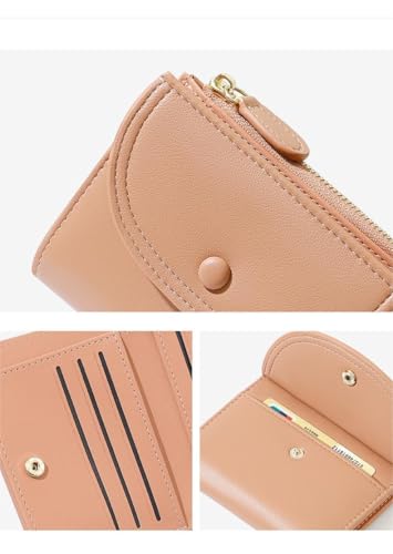 Wallet for Women Credit Card Holder Rfid Blocking PU Leather Purse with ID Window and Zipper Bag (C00-Black)2