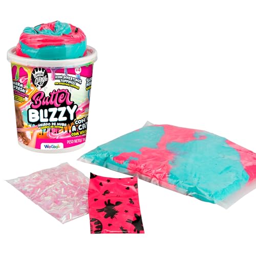 Bizak Butter Blizzy Helado de Nube, Slime Butter Suave y cremoso con Aroma a Caramelo, Incluye toppings y abalorio Sorpresa, Textura esponjosa para Mezclar y Crear, Desde 4 años (63332349)