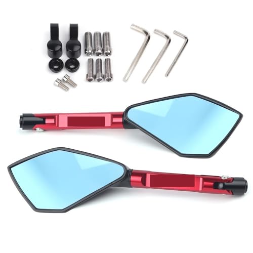 Rétroviseur latéral CNC anti-éblouissement bleu pour une vision nette sur GSR 600