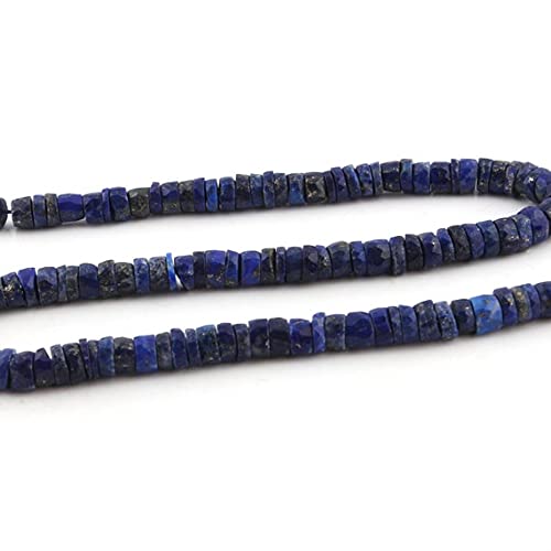 Lapis lazuli en perles rondelles facettées 6mm, la pierre de sérénité pour bijoux uniques