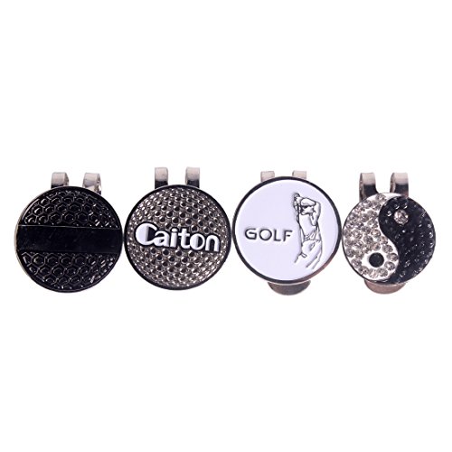 Andux 4 Pezzi/Set Clip Golf Cappello con Golf Ball...