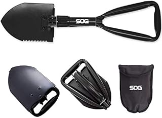 SOG Folding Shovel Survival Shovel – Entrenching Tool 18.25 Inch Foldable Shovel Camping