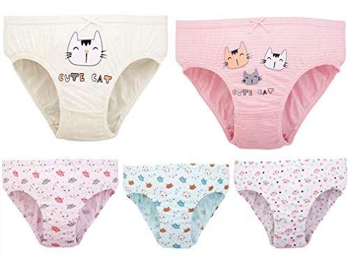 WAIWAIZUI Kleine Meisjes Ondergoed Katoen Mooie Briefs 5 Pack