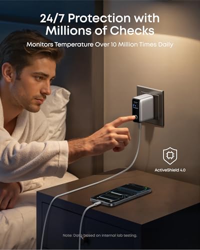 Anker 100W Max USB C Charger, 3-Port GaN Phone Charger with Smart Display - image 7