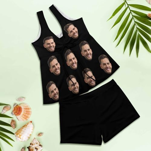 Custom Face Bathing Suits for Women Personalized Swimsuits with Husbands Faces Custom Face Bikini Set with Photo4