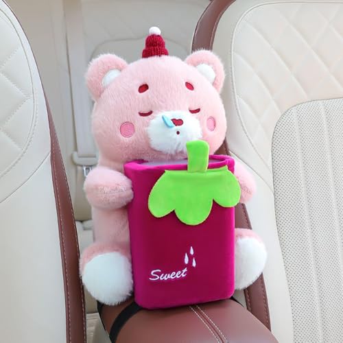 Cubo de basura para coche y organizador multifunción para interiores de automóviles 4