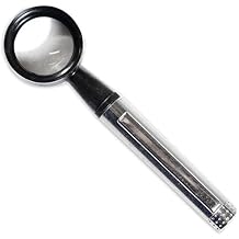 PINPOINT 3.75" Mini Pocket Magnifier | 10X Power with 0.75" Lens | Handy Clip-On Design | Lightweight 0.5oz 14.2g