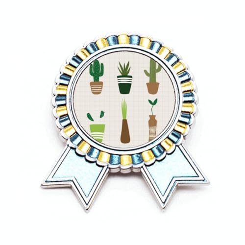 Broche cactus plantes grasses métal pot accessoire mode veste M