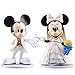 2 Décorations De Mariage, Figurines De Tradition De Mariage Mickey Et Minnie, Fournitures De Fête Sur Le Thème De Mickey, Cadeau De Décorations De Mariage Blanc Amusant Pour Les Nouveaux Mariés