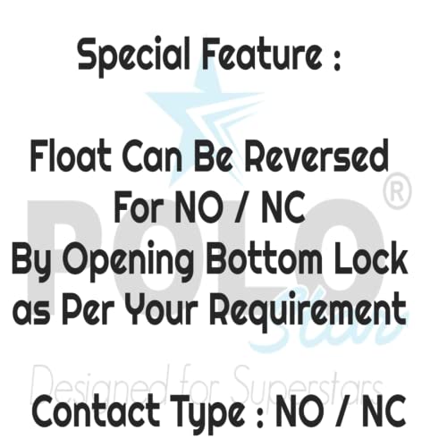 Image of POLO STAR Liquid Level Detector Float Switch Sensor Dry Contact Reed Switch Home Automation Water Tank Monitoring Water Level Controller Sensor 1 Meter Wire Reversable NO - NC Pack of 1