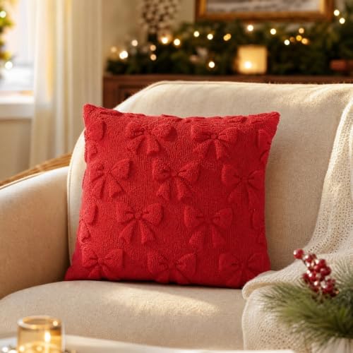 Soft Plush 3D Embroidery Square Throw Pillow Covers for Sofa - image 4