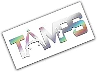 Vista 1 de TAMPS Oil Slick Holographic Mexico Flag Estados Emblema Decal for Car Truck SUV Window USA Stickers Mexico Tamaulipas (13")