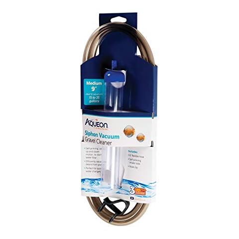 Aqueon Medium Siphon Vacuum Aquarium Gravel Cleaner, 9-Inch Cover