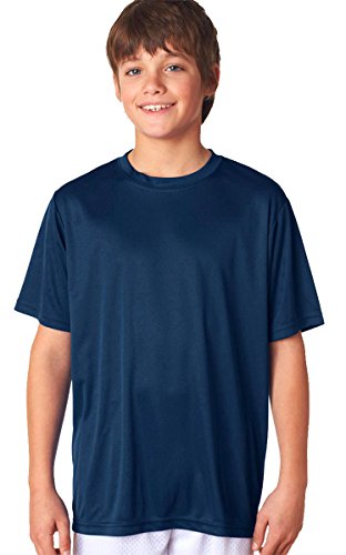 T-shirt respirant sport A4 garçon performance bleu marine taille M NB3142