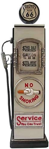 Gas pump storage rack (CD) Route 66 creme (23 x 19 x 87)