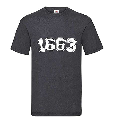 T-shirt pour homme grande taille XXXL en coloris gris foncé modèle 1663