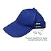 Encore Brandz Wireless Unisex Bluetooth Snapback Cap, Hands Free Smart Speakerphone Cap, Sports Cap with Bluetooth Headphones, Built in Earbuds (Blue)