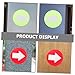 Abaodam 20pcs Reflective Trail Markers Lawn Signs Stakes Arrow Direction Signs for Enhanced Visibility