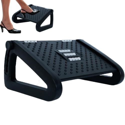 Repose-pieds sous le bureau réglable sur 6 hauteurs avec rouleau de massage - 7