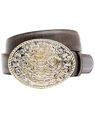 Cody James Men's Two-Tone Mexican Eagle Buckle Belt - CJASU21BT6 46