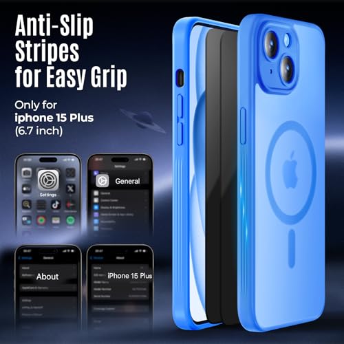 Image of Symcele Designed for iPhone 15 Plus Case, Blue