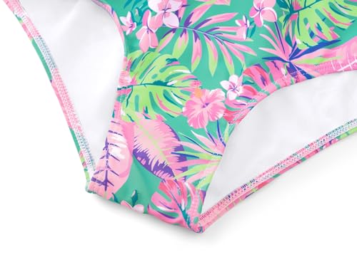 Image of Dvenki Girls Cutout One Piece Swimsuit Adjustable Straps Sizes 6X-16