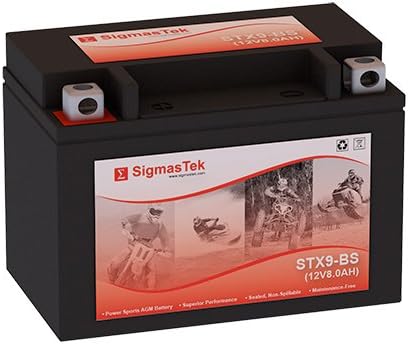 SigmasTek YTX9-BS Motorcycle Battery (Replacement)