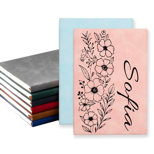 Bliver Personalized Notebook Custom Leather Bound Journals for Writing Daily Engraved Notebooks Gift...