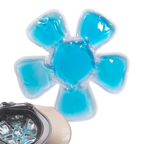 Packle de hielo Head - Almohadilla de revestimiento de gel universal para cascos, y recuperación de dolor de cabeza reutilizable, enfriamiento de atención médica para caminar en bicicleta Viaje